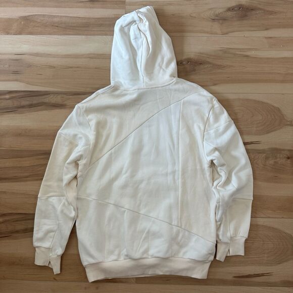 Adidas Daniëlle Cathari Womens White Cream Deconstructed Hoodie Size Medium NWT - Picture 5 of 6